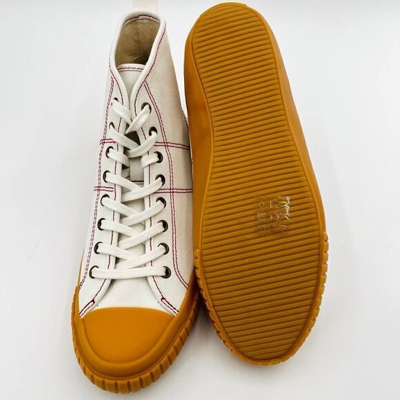 J.Crew High Top Canvas Sneaker in Ivory Gum Size 8.5 - Picture 13 of 13